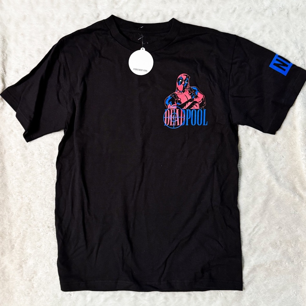 NWT- NEFF Deadpool Men’s  Black Deadpool Graphic Tee Shirt